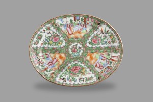 A plate with many different designs on it.